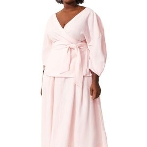 MARA HOFFMAN EMILIANA PINK TOP